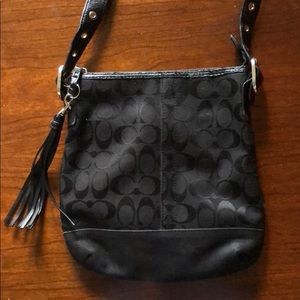Coach black crossbody purse